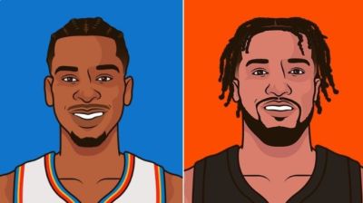 美媒对比季后赛数据：亚历山大28.5分8.2助 布伦森27.8分6.7助