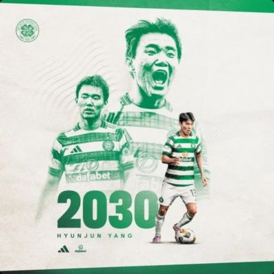 官方：凯尔特人俱乐部宣布与韩国边锋杨贤俊续约至2030年