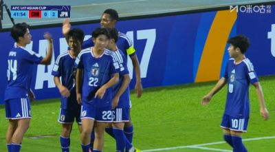U17男足再丢一球，潘朝伟被断球，斋藤翔挑过秦子牛后打门得手
