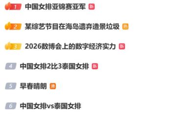 女排丢冠！多个字条上热搜，收视率破4却无缘直通奥运会，积分被扣10.34