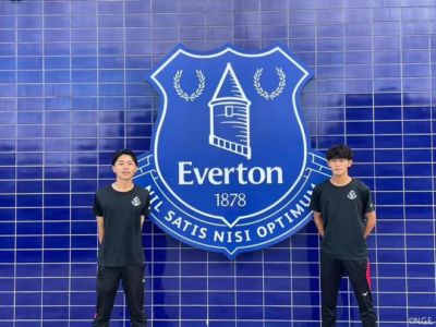 名古屋鲸鱼官方：两名U18球员被派往埃弗顿进行短期留学