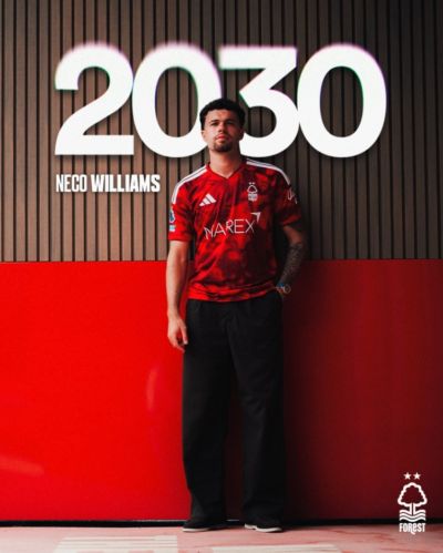 官方:诺丁汉森林与内科·威廉姆斯续约至2030年