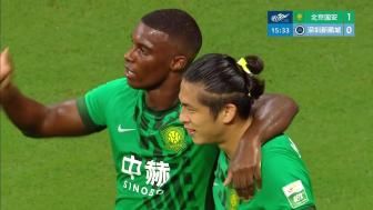 暂升第三！国安4-0新鹏城7轮不败 张玉宁传射达万双响法比奥破门
