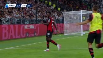 加蒂补时绝平！尤文1-1米兰两队2连胜均遭终结 19岁西塞3场2球