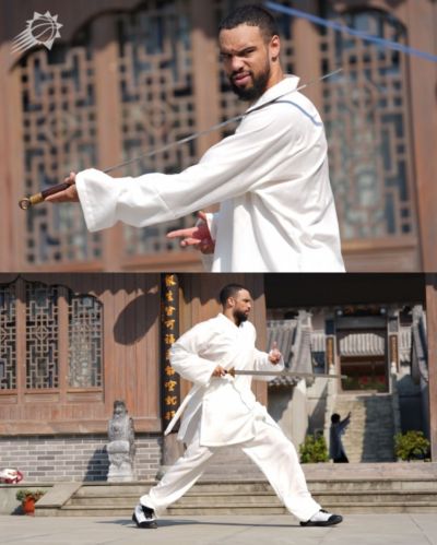 武侠范拉满！太阳官方社媒晒狄龙武当山体验传统武术照片