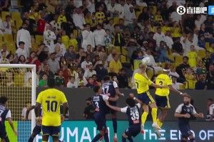 利雅得胜利2-1艾卜哈 C罗打进生涯第979球+中柱哈姆丹抽射建功