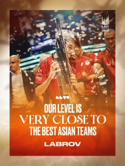 [情报站]G2辅助Labrov：我们的水平距离亚洲顶尖队伍已经十分接近