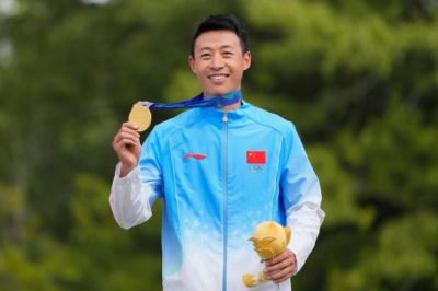 袁金伟夺得亚运会山地自行车男子越野赛金牌