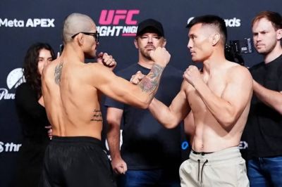 中国“草原骑士”再战UFC，打得太焦灼了！