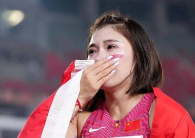 吴艳妮亚运女子100米栏摘铜：我战胜了三年前的自己