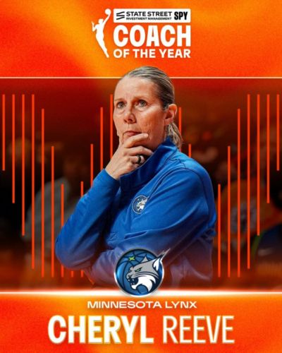 带队33-11&amp;两连常规赛榜首！WNBA山猫队主帅里夫当选最佳主教练