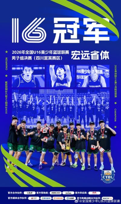 2026全国U16青少年篮球联赛男子组 宏远省体决战摘冠