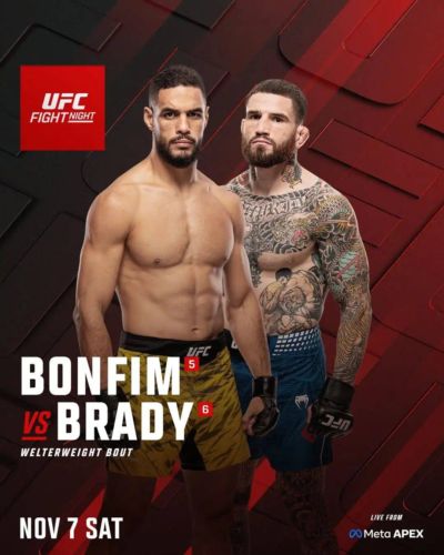 UFC巴西力量集结！官宣，11月8日打响格斗之夜